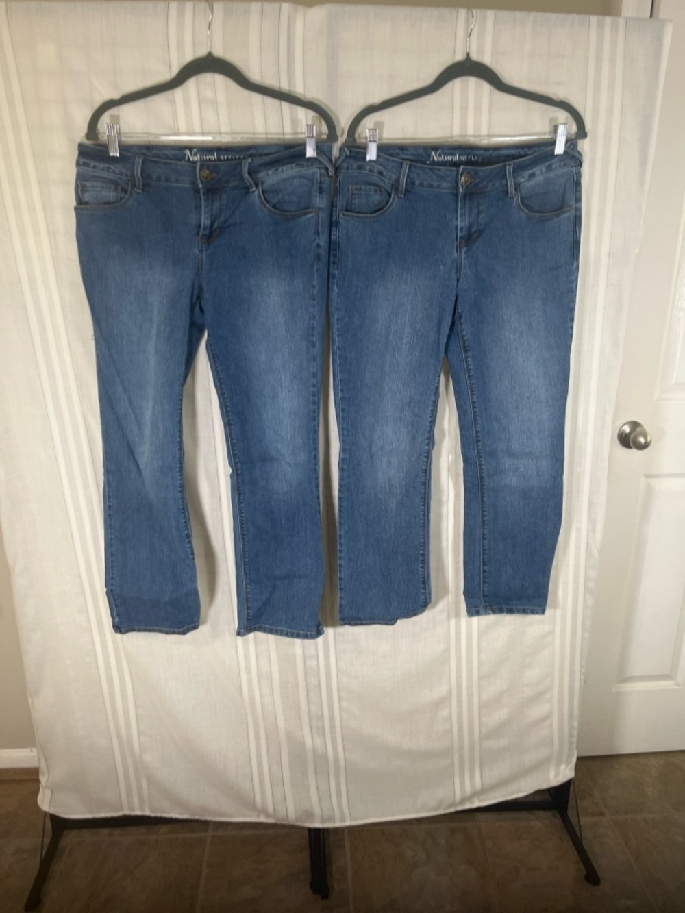 Natural Reflections Women's Straight-Leg Jeans in Medium Blue